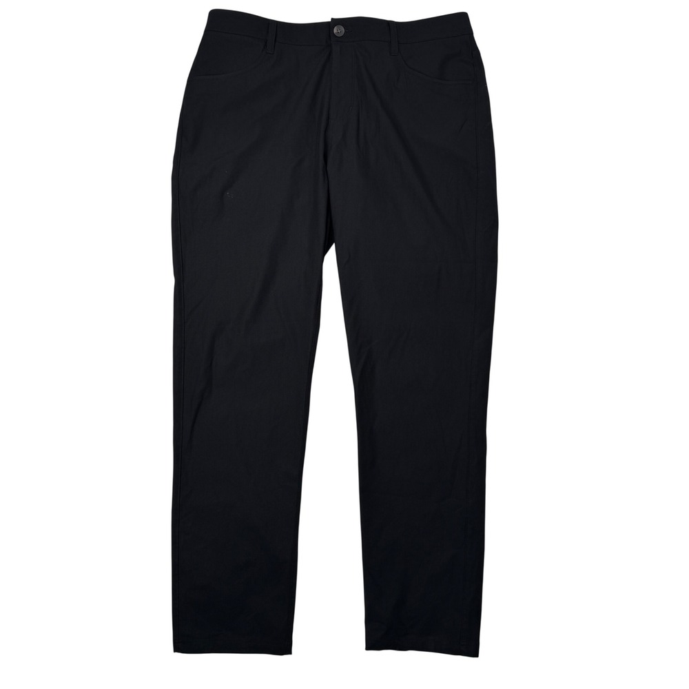 Vuori Meta Pants Men 34 Black Chino Performance V430